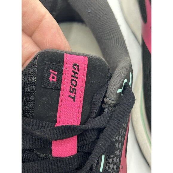 Brooks Ghost 14 Running Shoes Black/Pink Womens Size 6.5 Wide *no Insoles READ - Picture 8 of 13